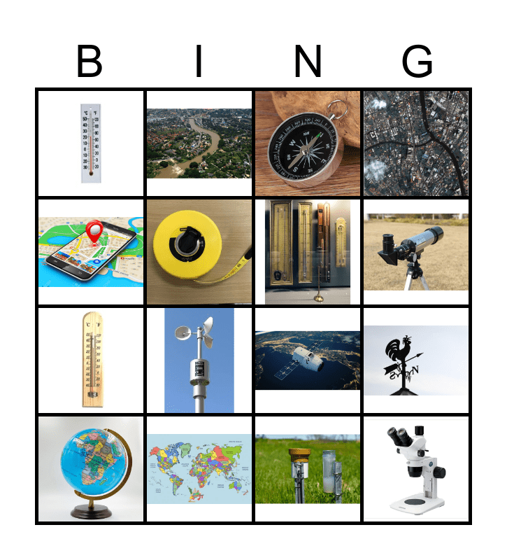 Geography Bingo Card