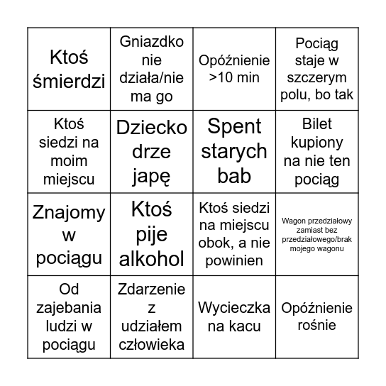 PKP BINGO Card