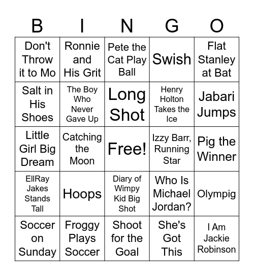 Right to Read Week Bingo Card