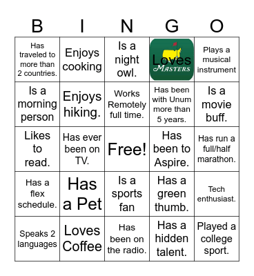 QA Bingo Bash Bingo Card