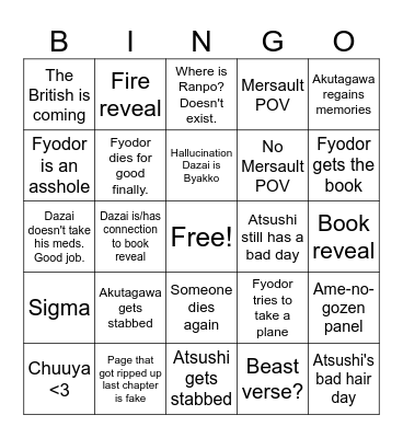 It's time forrr BSD 121.5 BINGO Card