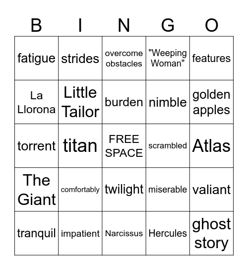 4th-Reading Comprehension-UNIT 6 Bingo Card