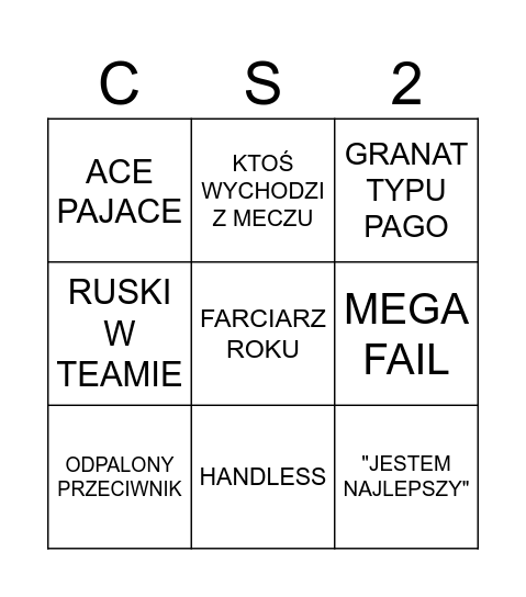 FORTUN BINGO Card