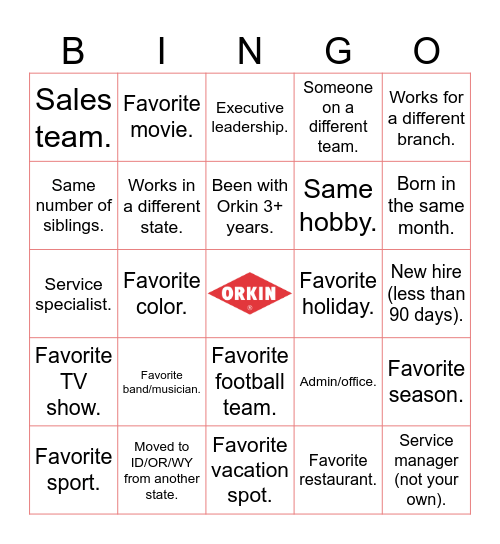 All Hands Bingo 2025 Bingo Card