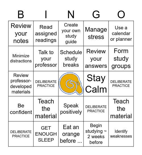Making It Make Sense Bingo Card