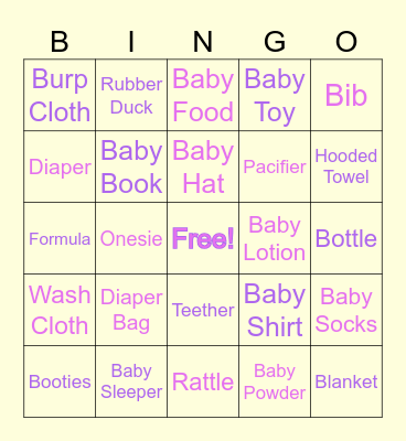 Manchen's Bingo Game! Bingo Card