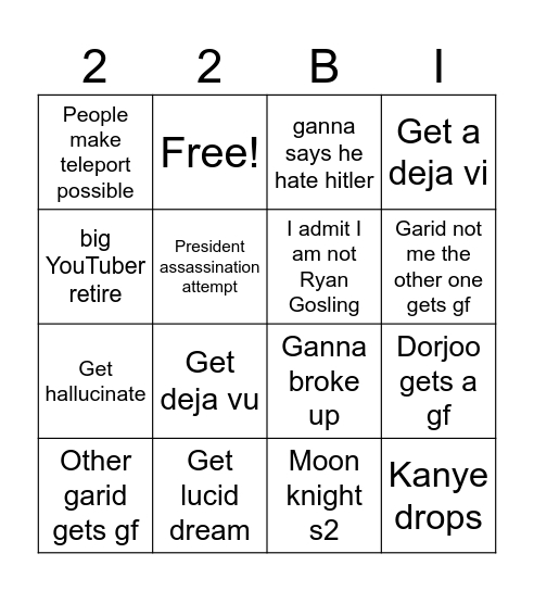 Bingo Card