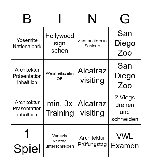 März Bingo 2025 Bingo Card