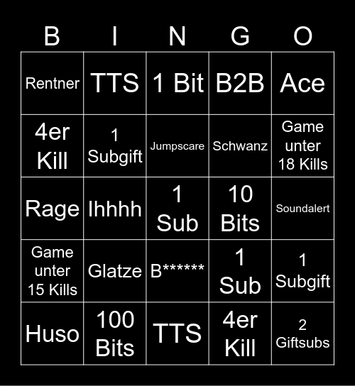 2 Reihen = Phasmo VR Bingo Card