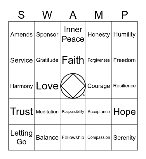 Serenity In the Swamp BINGO! Bingo Card