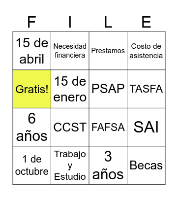 Get the Max, File Your Tax Bingo Card