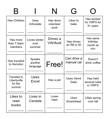 CEPM ICE BREAKER BINGO Card