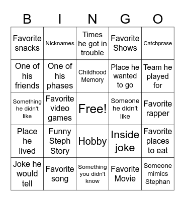 thirtball Bingo Card