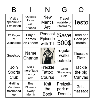 2025 Bingo Card
