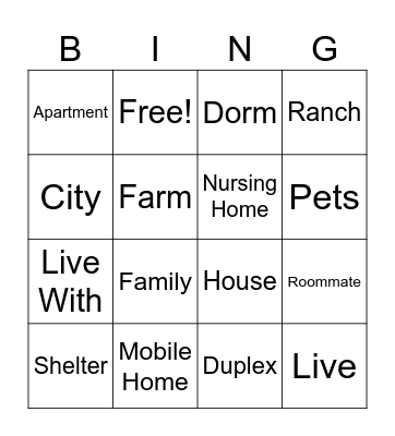 ASL 102 Bingo Card