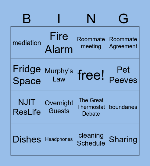 BINGO BOND Bingo Card