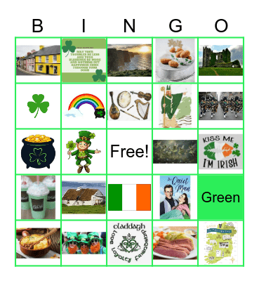 Saint Patrick's Day Bingo Card