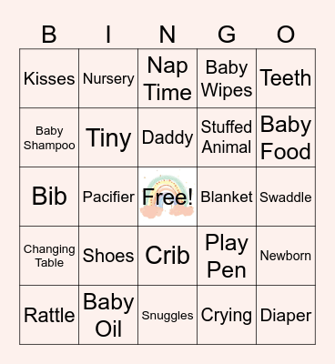 Baby Shower Bingo Card