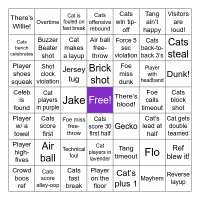 K-State Bingo Card