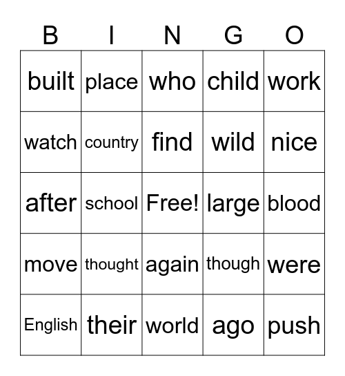 SIPPS PLUS Bingo Card