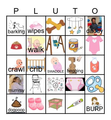 PLUTO Bingo Card