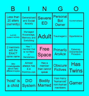 ~hoenn system~ Bingo Card