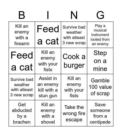 Best/Worst Employee Bingo Card