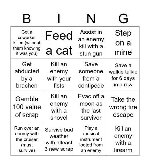 Best/Worst Coworker Bingo Card