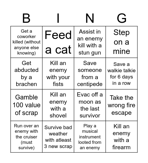 Best/Worst Coworker Bingo Card