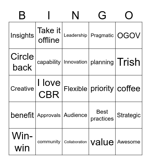 BRANCH BINGO Card