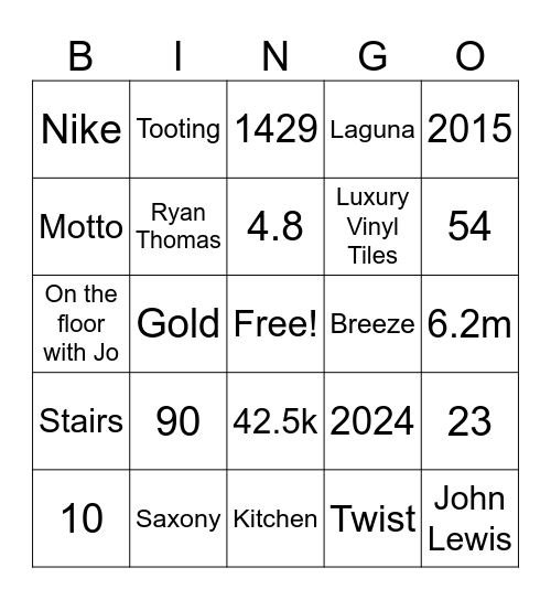 Welcome to Tapi Bingo Card