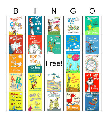 Dr. Seuss Bingo Card