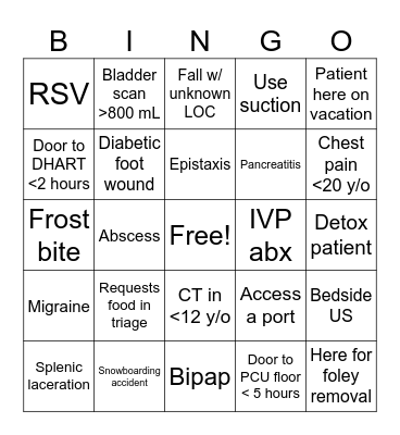 March Bingo Card