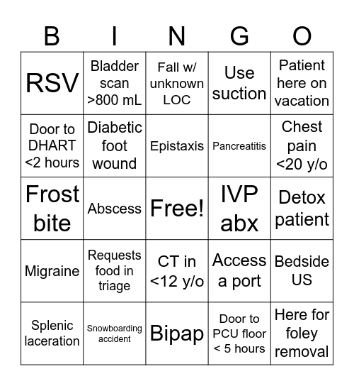 March Bingo Card