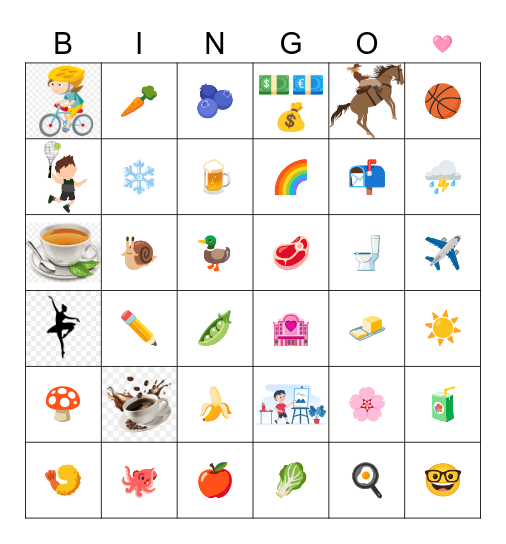 Pons English Bingo! Bingo Card