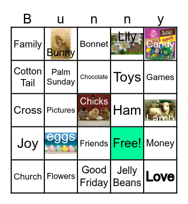 Easter Bingo Card