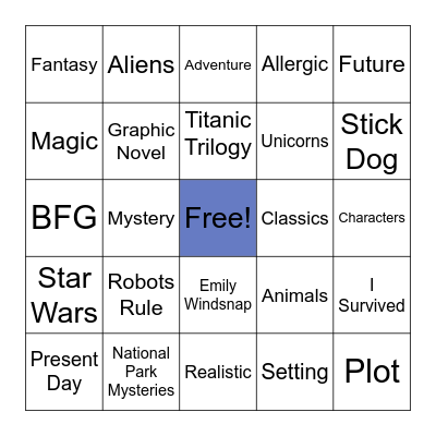 Genre Bingo - 3rd Grade Bingo Card