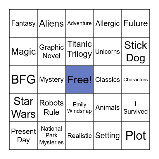Genre Bingo - 3rd Grade Bingo Card