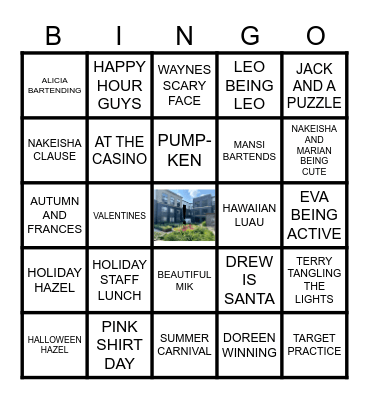 BRIGHTWATER BINGO Card