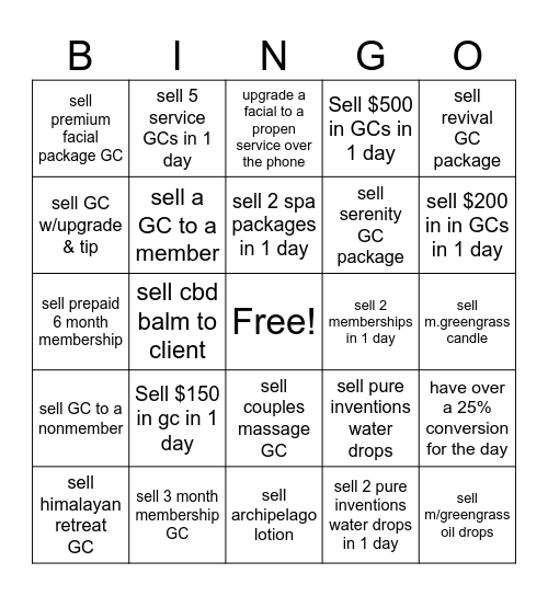 March Bingo Card