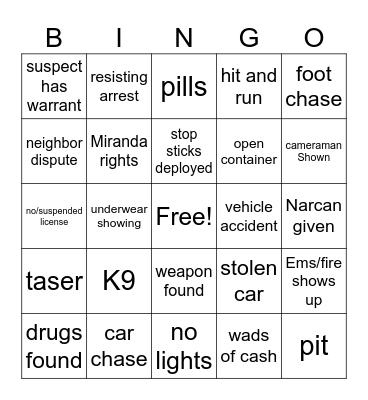 op live bingo! Bingo Card