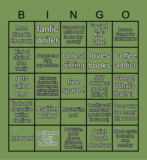 DB KINNIE BINGOO Bingo Card