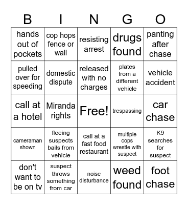 op live bingo! Bingo Card