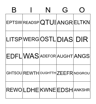 IRR. VERBS IXL 2-7 AND SET#1 Bingo Card