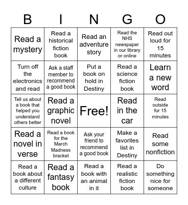 2025 MisRM  Library Bingo Card