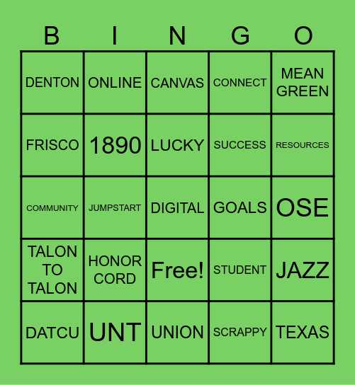 OSE Bingo Card