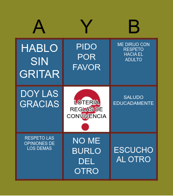 LOTERIA Bingo Card