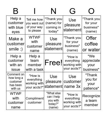 WOW your pants off Bingo! Bingo Card