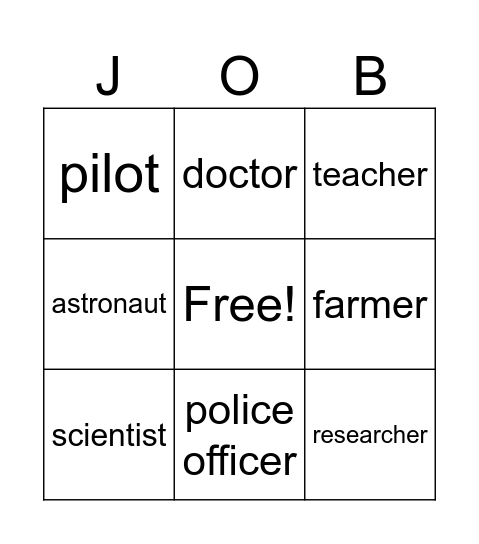 BINGO Card