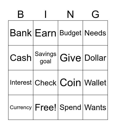 Four in a Row! Bingo Card